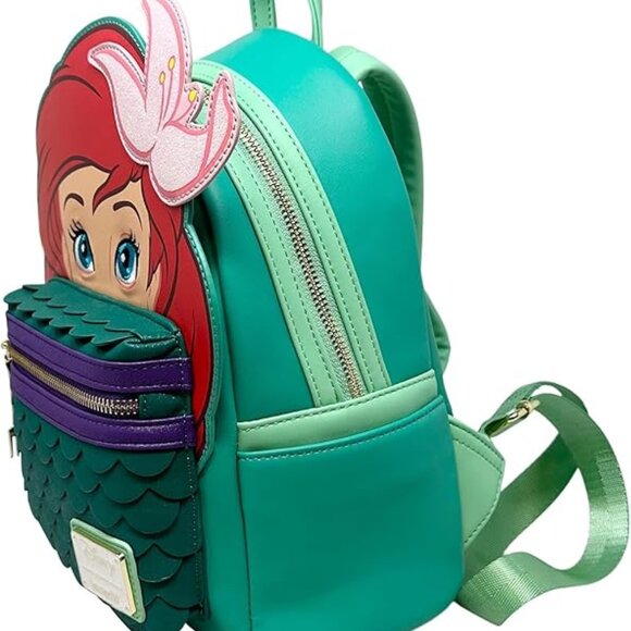 Loungefly Disney The Little Mermaid Ariel Cosplay Mini Backpack NWT - Picture 2 of 6